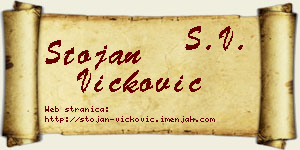 Stojan Vicković vizit kartica
